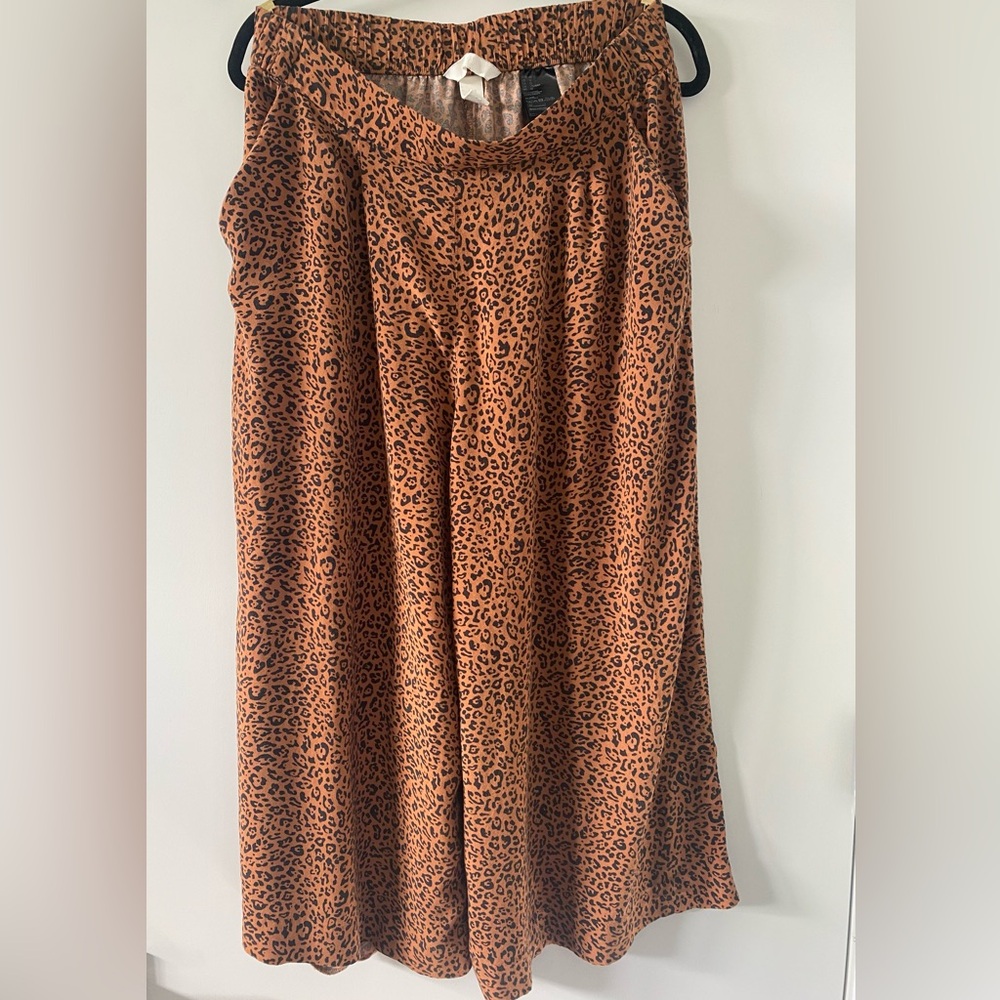 H&M cropped wide leg cheetah print - Picture 2 of 5
